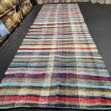 5’6 x 17’ Organic Hemp and Goat Hair Kilim Multi Colored 5625