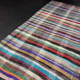 5’6 x 17’ Organic Hemp and Goat Hair Kilim Multi Colored 5625