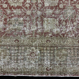 11’4 x 14’3 Classic Vintage Rug Muted Rust, Taupe, Clay Green & Gray 5718
