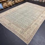 8’1 x 11’5 Classic Vintage Rug Muted Blue, Beige & Brown 5719