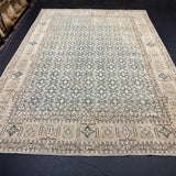 8’1 x 11’5 Classic Vintage Rug Muted Blue, Beige & Brown 5719