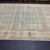 8’1 x 11’5 Classic Vintage Rug Muted Blue, Beige & Brown 5719
