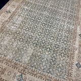 8’1 x 11’5 Classic Vintage Rug Muted Blue, Beige & Brown 5719