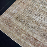 11’ x 14’ Classic Antique Rug Green, Beige, Brown, Rust 5730