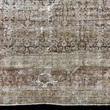 11’ x 14’ Classic Antique Rug Green, Beige, Brown, Rust 5730