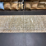 3’3 x 9’10 Classic Vintage Runner Muted Turquoise, Sand & Brown 5702