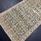 3’3 x 9’10 Classic Vintage Runner Muted Turquoise, Sand & Brown 5702