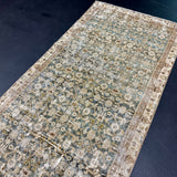 3’3 x 9’10 Classic Vintage Runner Muted Turquoise, Sand & Brown 5702