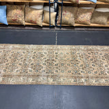 2’10 x 11 Classic Vintage Runner Muted Blush Beige , Green &  Bone 5700