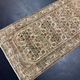 2’10 x 11 Classic Vintage Runner Muted Blush Beige , Green &  Bone 5700