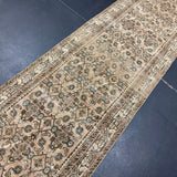2’10 x 11 Classic Vintage Runner Muted Blush Beige , Green &  Bone 5700