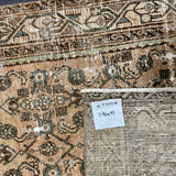 2’10 x 11 Classic Vintage Runner Muted Blush Beige , Green &  Bone 5700