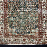 3’4 x 13’3 Classic Antique Runner Muted Midnight Blue, Rust & Bone 5694
