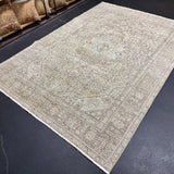 6’4 x 9’ Classic Vintage Rug Muted Taupe and Gray 5663