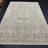 6’4 x 9’ Classic Vintage Rug Muted Taupe and Gray 5663