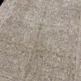 6’4 x 9’2 Classic Vintage Rug Muted Light Taupe, Beige + Sage 5659