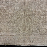 6’4 x 9’2 Classic Vintage Rug Muted Light Taupe, Beige + Sage 5659