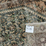 3’1 x 9’3 Classic Vintage Runner Muted Charcoal, Teal, Brown & Beige 5501