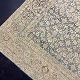 8’9 x 11’11 Classic Vintage Rug Muted Ivory, Denim Blue & Beige 5731