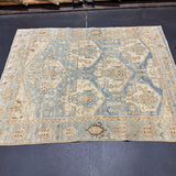 4’2 x 5’3 Classic Vintage Rug Muted Denim Blue & Beige 5732