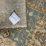 4’2 x 5’3 Classic Vintage Rug Muted Denim Blue & Beige 5732