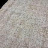 7’ x 10’8 Classic Vintage Oushak Rug Beige, Gray & Brown *Read Description R102