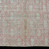 7’3 x 9’10 Classic Vintage Oushak Rug Muted Red & Beige *Read Description R105