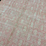 7’3 x 9’10 Classic Vintage Oushak Rug Muted Red & Beige *Read Description R105