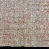 7’3 x 9’10 Classic Vintage Oushak Rug Muted Red & Beige *Read Description R105