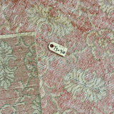 7’3 x 9’10 Classic Vintage Oushak Rug Muted Red & Beige *Read Description R105