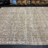 9’6 x 12’4 Classic Vintage Rug Muted Gray-Beige + Sea Blue 5634