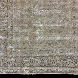 9’6 x 12’4 Classic Vintage Rug Muted Gray-Beige + Sea Blue 5634