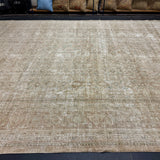 Hold for WB til 12/18*9’6 x 13’10 Classic Vintage Rug Muted Gray-Beige, Terra Cotta + Blue 5581
