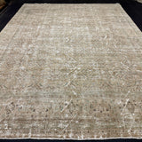 Hold for TI*9’10 x 13’1 Classic Vintage Rug Muted Beige, Turquoise + Sea Green 5461