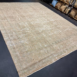 Hold for TI*9’10 x 13’1 Classic Vintage Rug Muted Beige, Turquoise + Sea Green 5461