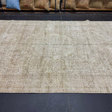 6’2 x 9’2 Classic Vintage Rug Muted Sage-Gray and Brown 5655 Linda's Barn