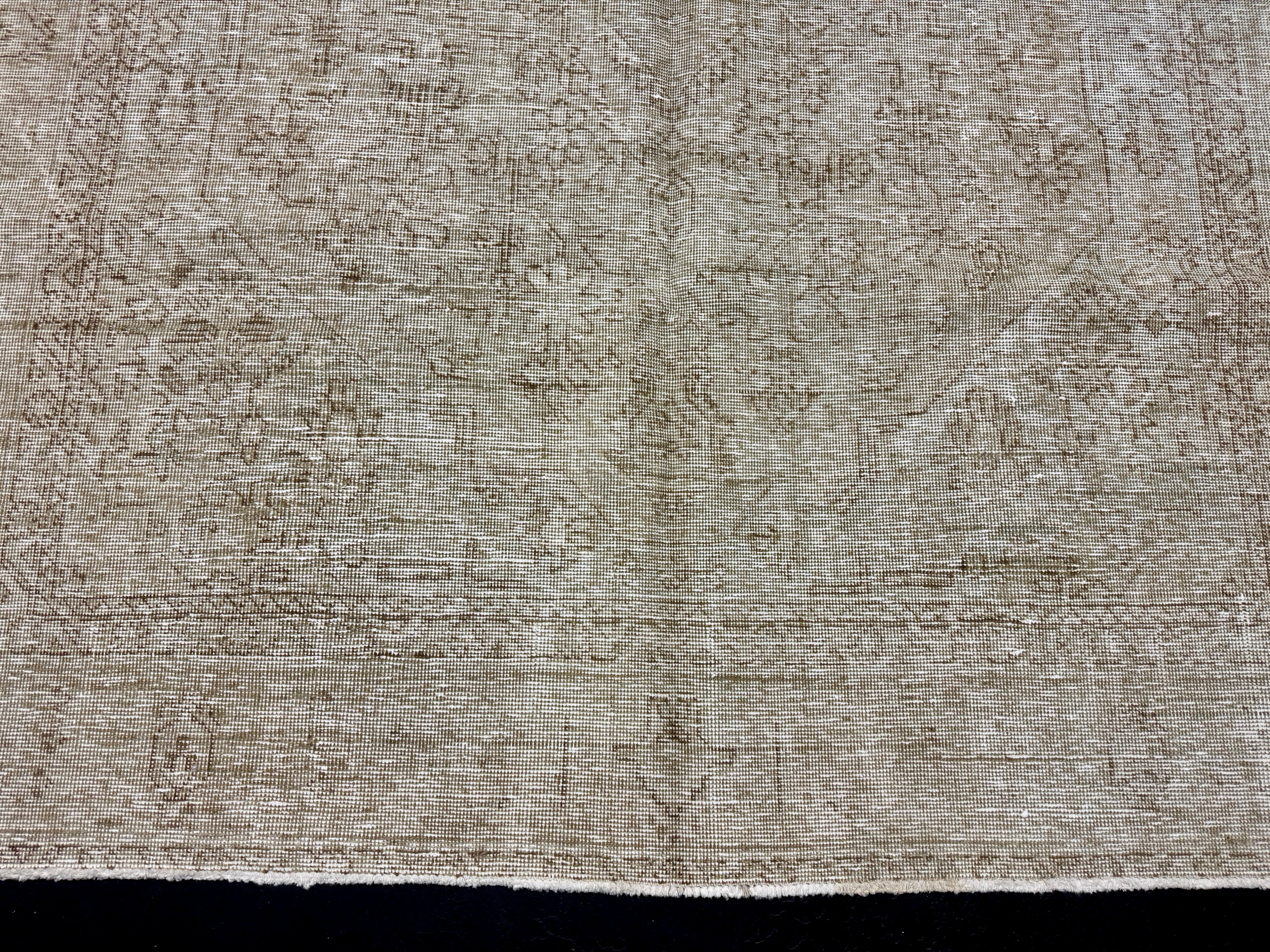 6’2 x 9’2 Classic Vintage Rug Muted Sage-Gray and Brown 5655 Linda's Barn