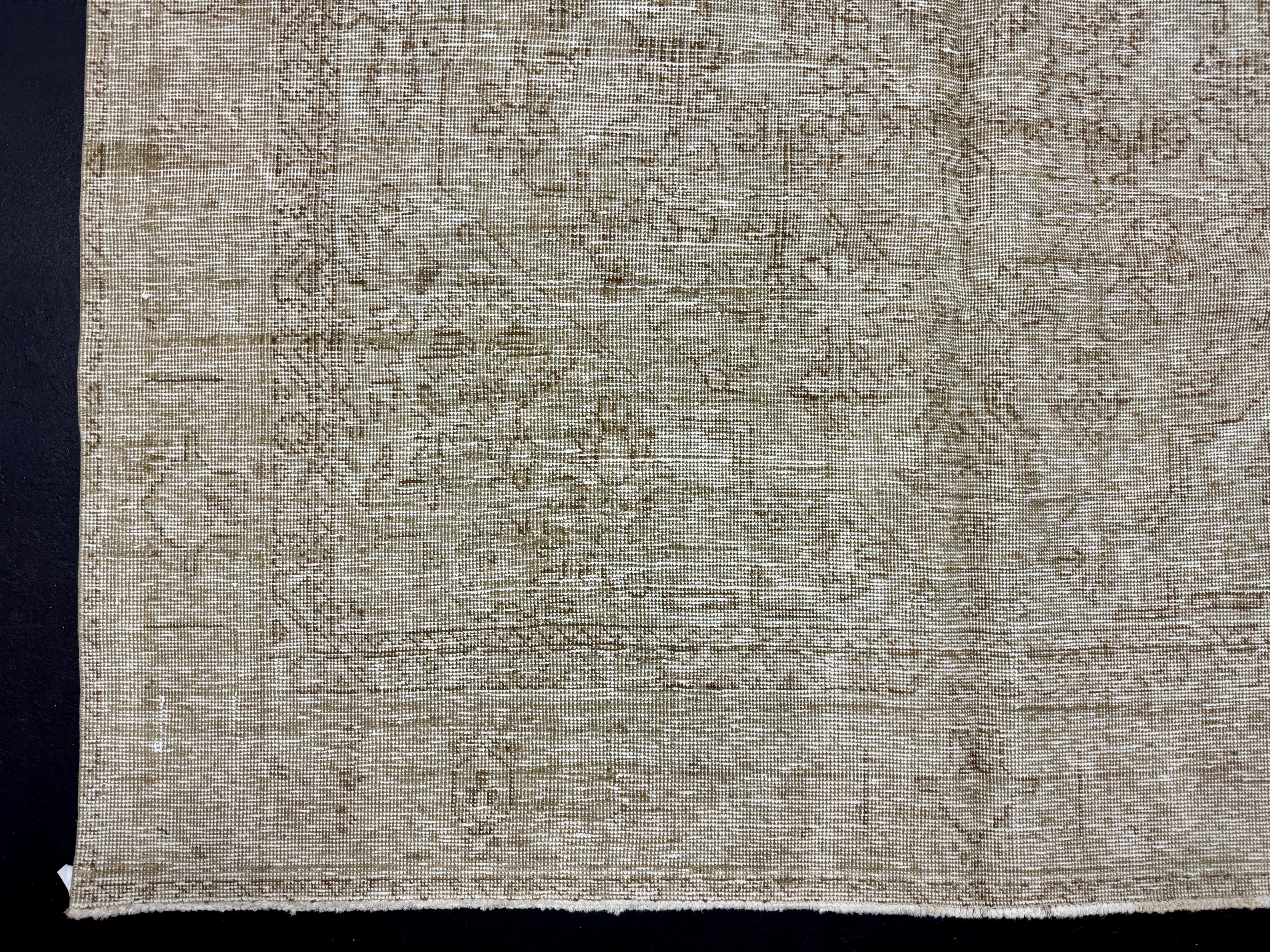 6’2 x 9’2 Classic Vintage Rug Muted Sage-Gray and Brown 5655 Linda's Barn