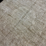 6’2 x 9’2 Classic Vintage Rug Muted Sage-Gray and Brown 5655 Linda's Barn