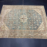 4’10 x 6’2 Classic Antique Rug Denim, Gray-Beige & Brown 5736
