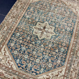 4’10 x 6’2 Classic Antique Rug Denim, Gray-Beige & Brown 5736