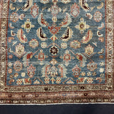 4’ x 6’1 Classic Vintage Rug Denim, Rust, Beige & Brown 5737 Linda's Barn