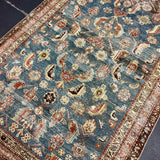 4’ x 6’1 Classic Vintage Rug Denim, Rust, Beige & Brown 5737 Linda's Barn