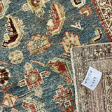 4’ x 6’1 Classic Vintage Rug Denim, Rust, Beige & Brown 5737 Linda's Barn