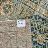 3’11 x 6’4 Classic Vintage Rug Denim Blue, Bronze and Ivory 5738