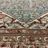 5’3 x 6’7 Classic Antique Rug Denim, Gray, Rust & Brown 5743