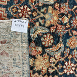 4’3 x 7’4 Classic Vintage Rug Denim, Burnt Orange & Ivory 5745