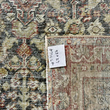 4’2 x 6’6 Classic Vintage Rug Muted Black, Rust, Sage & Bone 5744