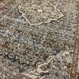 4’6 x 6’2 Classic Antique Rug Muted Blue-Black, Brown, Blue & Beige 5739