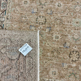 9’10 x 12’11 Classic Vintage Rug Cappuccino Beige, Sage, Teal & Periwinkle 5754